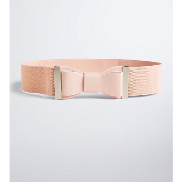 torrid Accessories - Torrid Pale Pink Stretch Bow Belt Size L